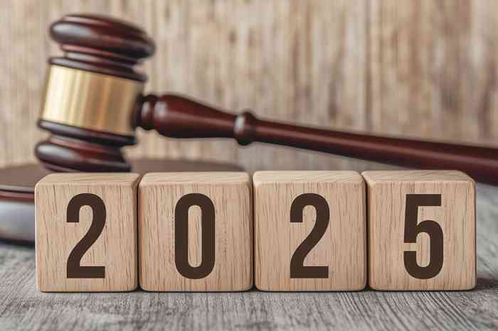 Richterhammer und Aufschrift 2025 - © deimos.az - stock.adobe.com